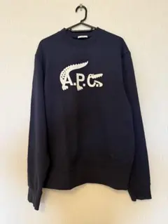 A.P.C. LACOSTE ネイビー トレーナー Sサイズ