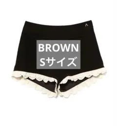 パンツ andmary Velour mini pants brown (S) ANDMARY】Velour mini pants