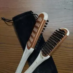 Addnew ツインブラシ　ストレートブラシ 豚毛