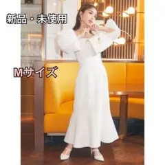 【新品✨】エイミーイストワール パフスリーブツイードワンピース M