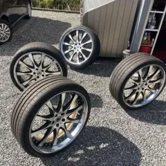 B*中様 22インチ ホイールセット 楽天市場】中古 カールソン タイヤホイールセット 4本セット 22