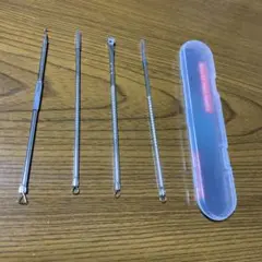 未使用⭐️にきび針セット 4点セット 毛穴ケア専用　ニキビ取り 黒ずみ取り 角栓