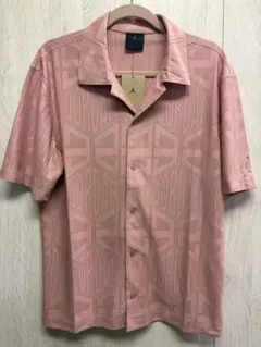 Ｓサイズ Jordan 総柄オープンカラーシャツ ピンク