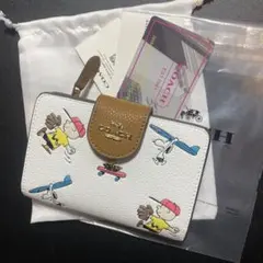 COACH スヌーピー 折り財布