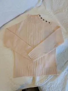 最終値下げ　クリーニング済み　アプワイザーリッシェ　　リブ編みハイネックセーター