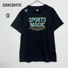 デサント ロゴ プリント Tシャツ スポーツ トレーニング ブラック 『O』