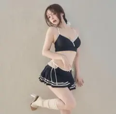 ANDMARY Coco pleats swimwear Black - メルカリ