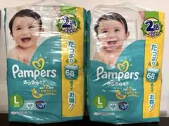 【新品未開封】パンパース　Lサイズ　テープタイプ　68枚入×2袋