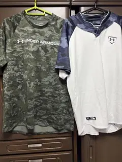 UNDER ARMOUR 迷彩 Tシャツ & 野球ウェアセット XL