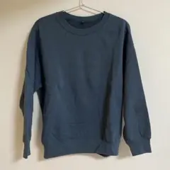 UNIQLO ユニクロ スウェット クルーネックシャツ トレーナー ブルー S
