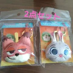 ニック・ワイルド＆ジュディ・ホップスぬいぐるみ キークリップ　2点セット