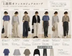 Lサイズ相当　大人オフィスカジュアル　夏服レディースまとめ売り　1週間コーデ