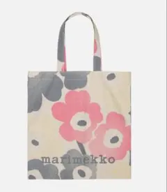 【新品タグ付き】マリメッコ　アジア限定　　ウニッコ　トートバッグ　ピンク　麻