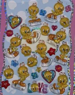 ルーニーテューンズ トゥイーティー プチドロップステッカー おすそ分け