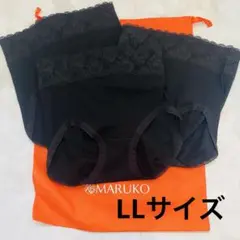 新品未使用MARUKOカーヴィシャス黒いレースデザインショーツ LLサイズ2枚組 マルコ カーヴィシャスショーツ×2