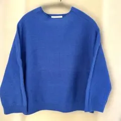LADY LUCK LUCA 爽やかな　青 ニットセーター 長袖