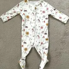 next 虹と動物プリントロンパース