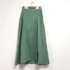 Ray BEAMS ストライプ フレアスカート グリーンのサムネイル