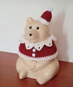 しろくま貯金箱　サンタさんセット