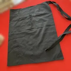 シンプル ブラック エプロン 腰巻き