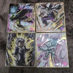 ドラゴンボール イラスト色紙 4枚セット