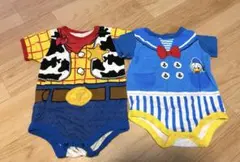 ディズニー ウッディ ドナルド ベビーロンパース 70cm 80cm