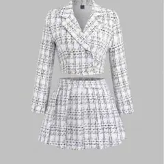 SHEIN ツイード ジャケット＆スカート セットアップ