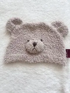 クマ耳付きニット帽 ベージュ ジェラートピケ