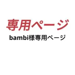 bambi様専用ページ