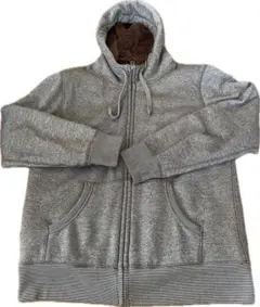UNIQLO グレー　内側フリース　パーカー XL