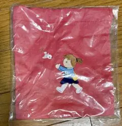 新品未開封　familiar ファミリア　刺繍　 赤色　巾着袋