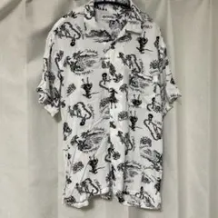OUTDOOR アロハシャツ Lサイズ ホワイトのサムネイル