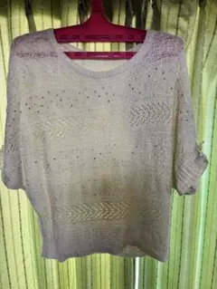 断捨離SALE中‼️セシルマクビー 半袖ニットトップス