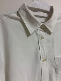 美品　GU レディース　ホワイト 長袖シャツ S