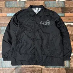 ビンテージ　古着　STAR WARS スターウォーズ　コーチジャケット　黒　L