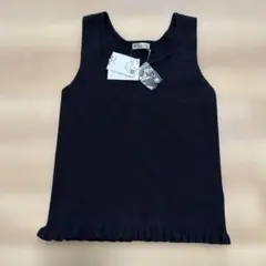 axes femme ニットタンクトップ ブラック Fサイズ