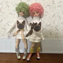 リカちゃんキャッスル　人気猫トレーナーワンピ