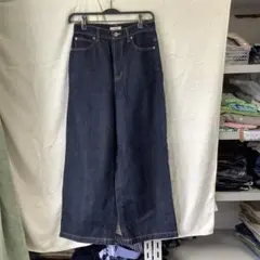 studio CLIP ダークブルー ワイドパンツ M