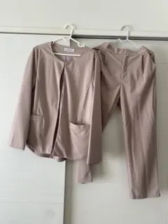 AIYISHANGFUSHI ピンクベージュ セットアップ　卒入式