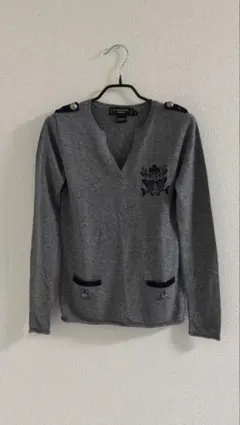 SHANGHAI TANG カシミヤシルク混 トップス グレー Sのサムネイル