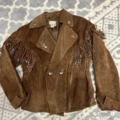 Sierra Suede 本革スエードレザージャケット フリンジ