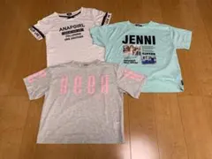 子供服 ジュニア服 女の子 半袖Tシャツ 160cm 3着まとめ売り