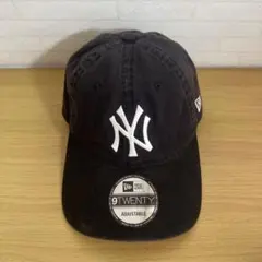 ニューエラキャップ　ニューヨーク・ヤンキース　ブラック　古着　9TWENTY