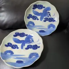 稲葉カヨさん作 福々絵付け豆皿2枚セット - メルカリ
