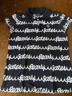 PEARLY GATES 半袖ポロシャツ ロゴ総柄 ブラック サイズ1のサムネイル