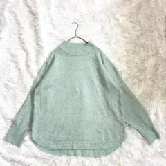 セルフサービス◇ハイネック ニット セーター ゆったり 体型カバー もこもこ Mのサムネイル