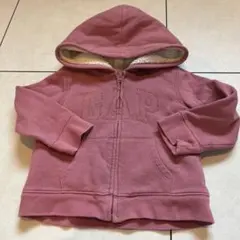 美品　GAP フード付きパーカー 100cm ピンク