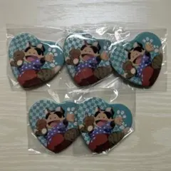 忍たま乱太郎 ナンジャタウン ハート缶バッジ しんべヱ