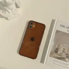 クリアケース＊iPhone11pro/ブラウン