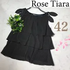 ローズティアラのティアード肩リボンノースリーブ42